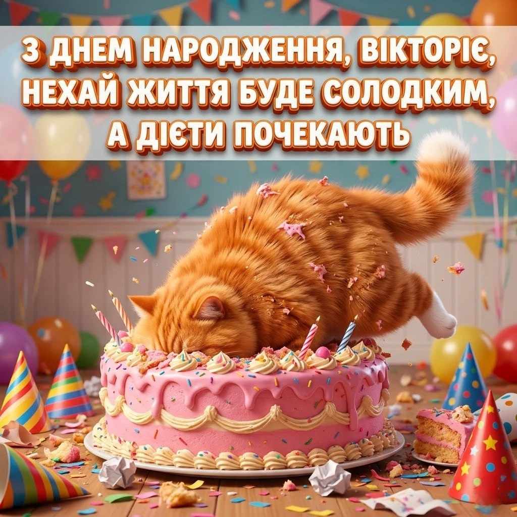 Вікторія — це перемога! Найкращі вітання з днем народження у картинках