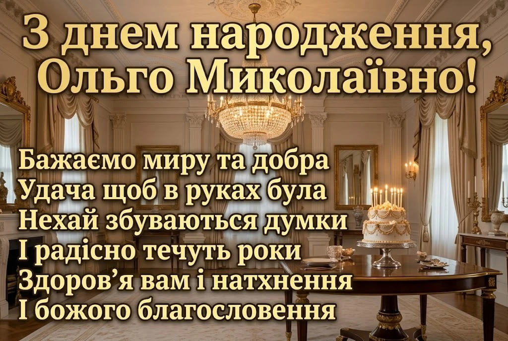 З днем народження, Ольго Миколаївно: вітання для колег, рідних та друзів