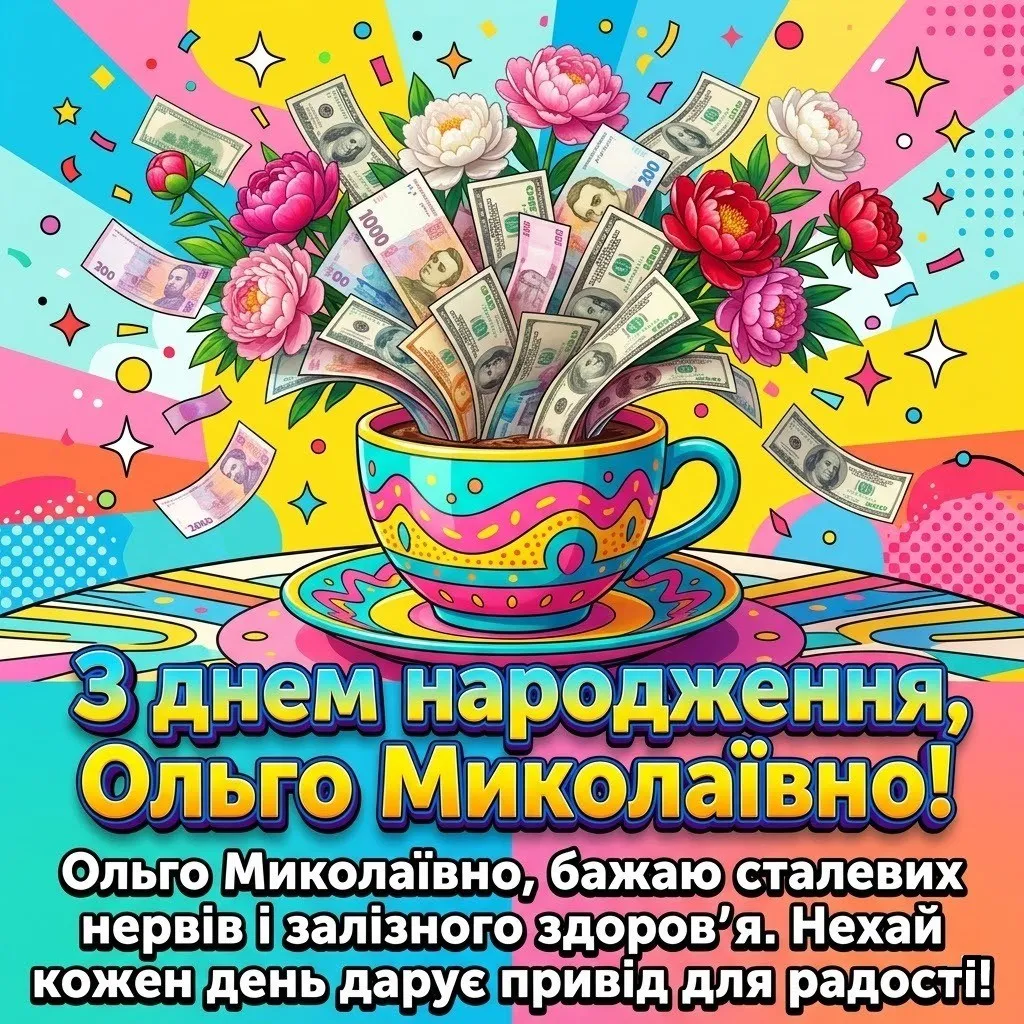 З днем народження, Ольго Миколаївно: вітання для колег, рідних та друзів