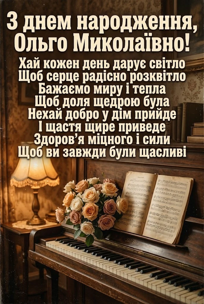 З днем народження, Ольго Миколаївно: вітання для колег, рідних та друзів