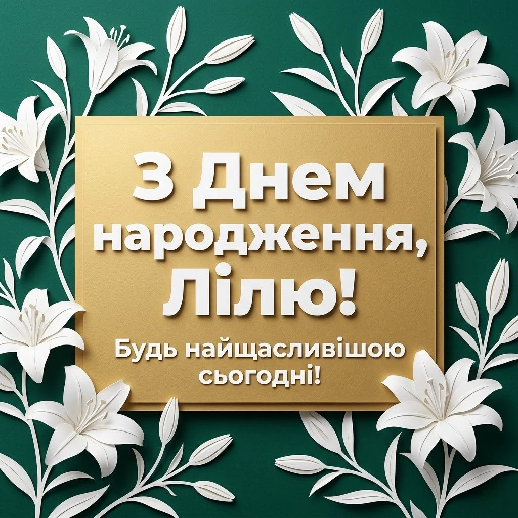 Лілю, зі святом! Найкращі варіанти побажань у віршах та прозі