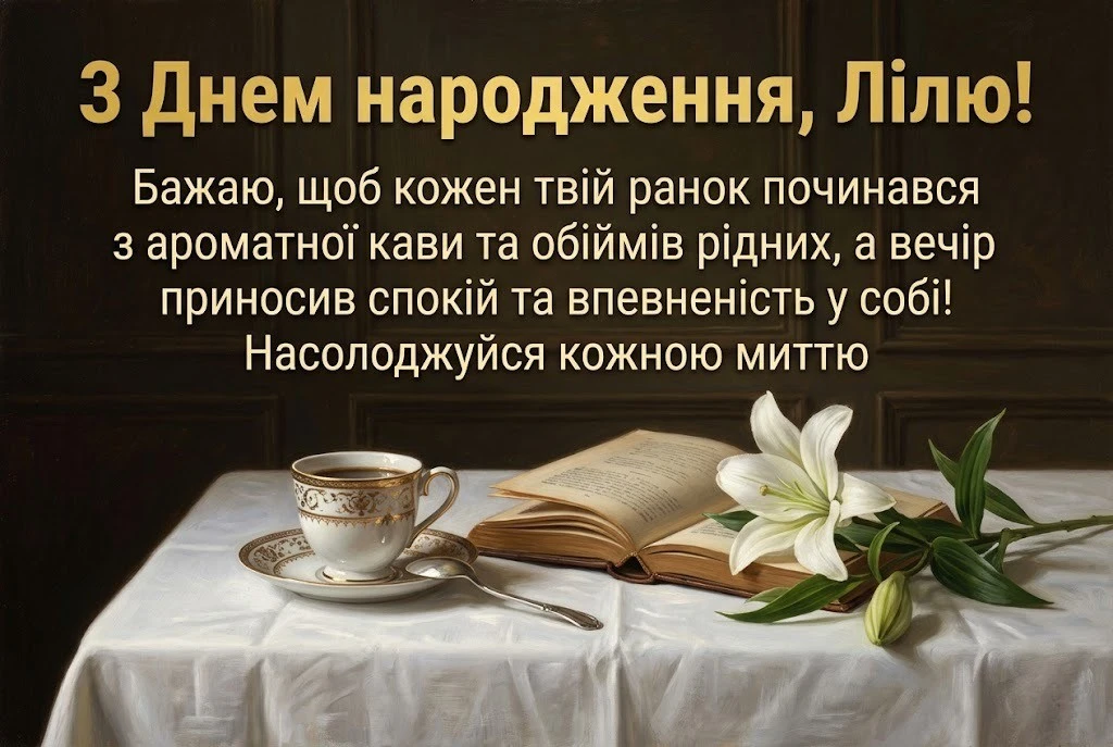 Лілю, зі святом! Найкращі варіанти побажань у віршах та прозі