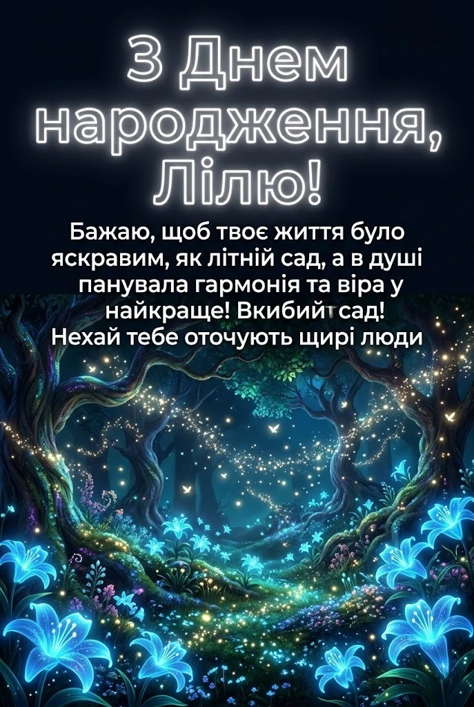 Лілю, зі святом! Найкращі варіанти побажань у віршах та прозі