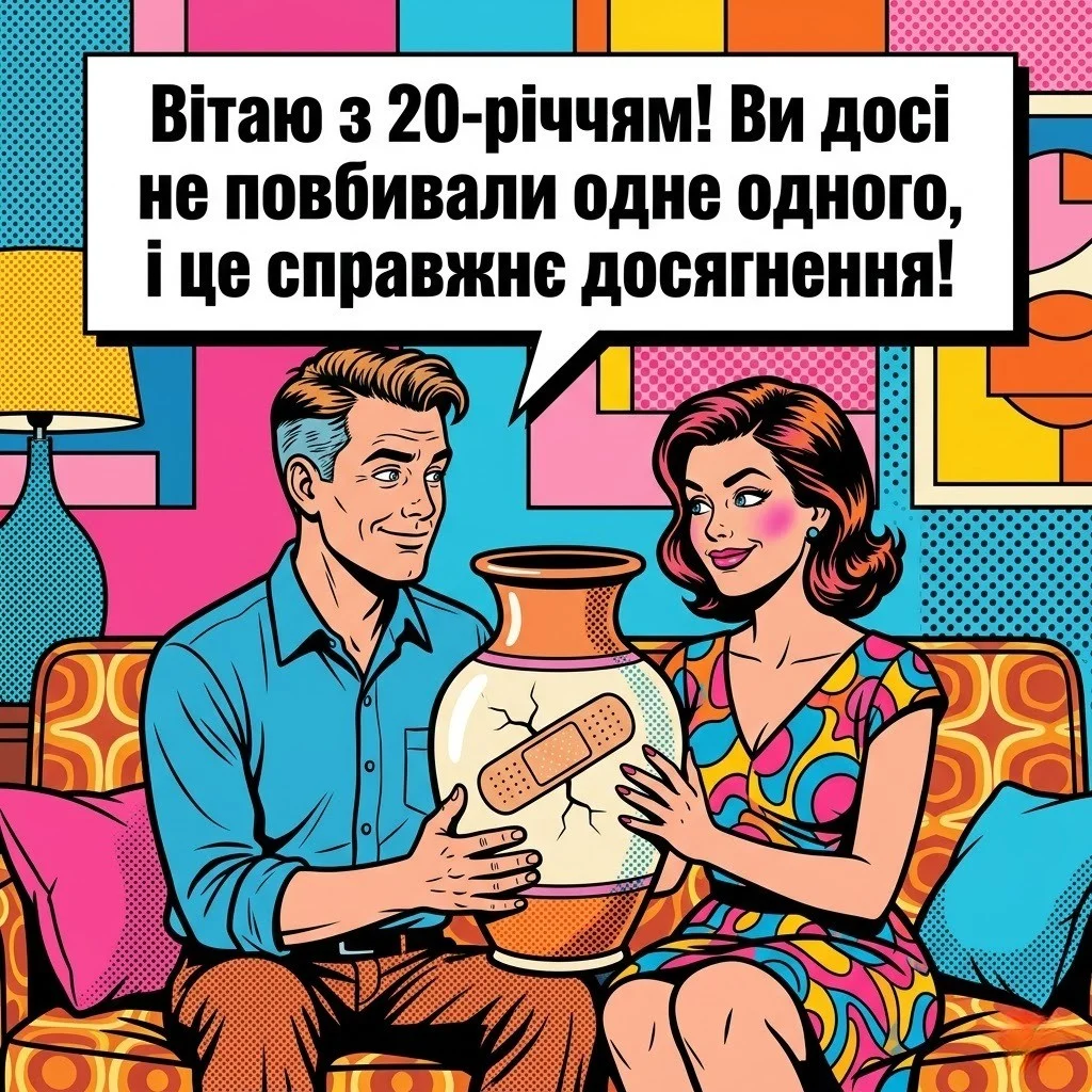 Порцелянове весілля: 20 років кохання у щирих привітаннях для пари