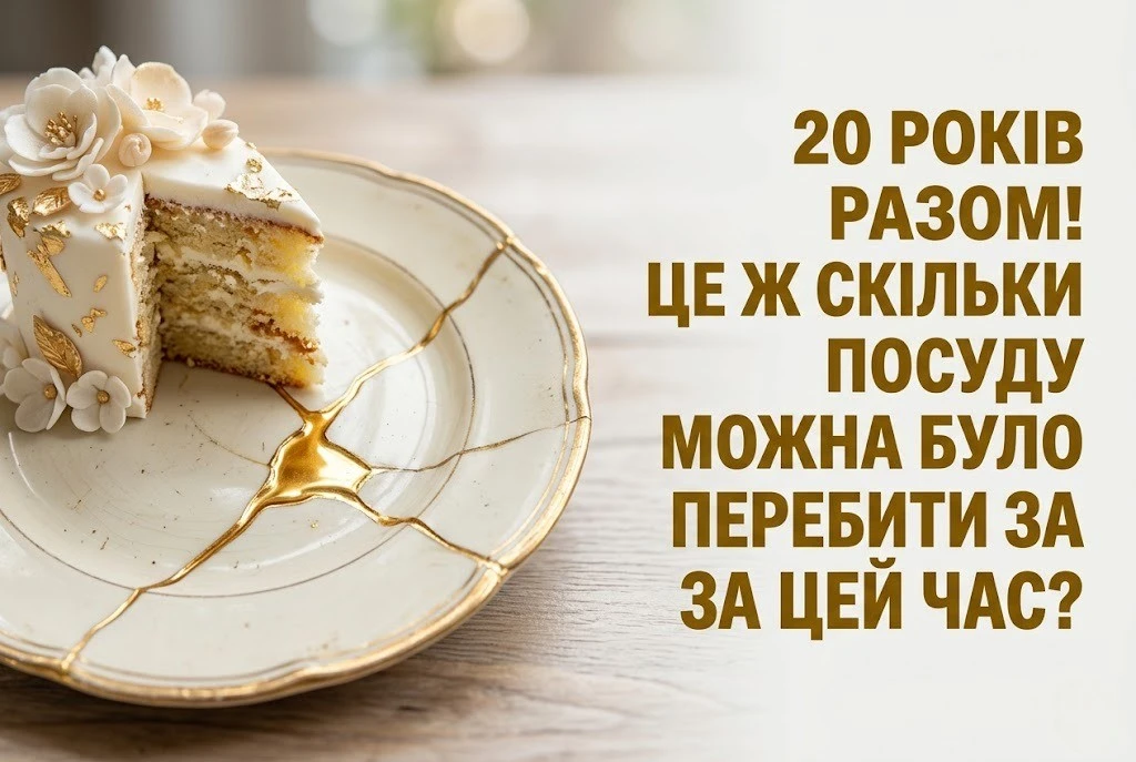 Порцелянове весілля: 20 років кохання у щирих привітаннях для пари