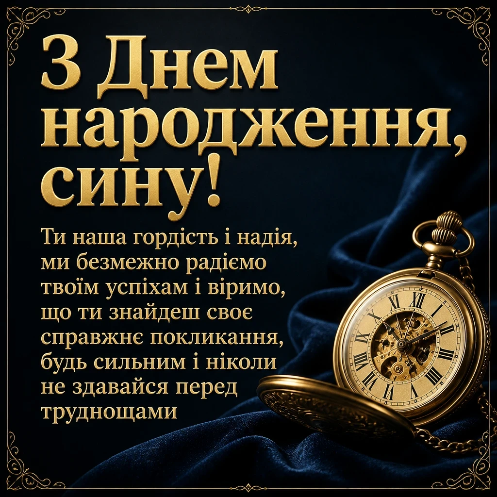 зворушливі привітання з днем народження сину від мами і тата