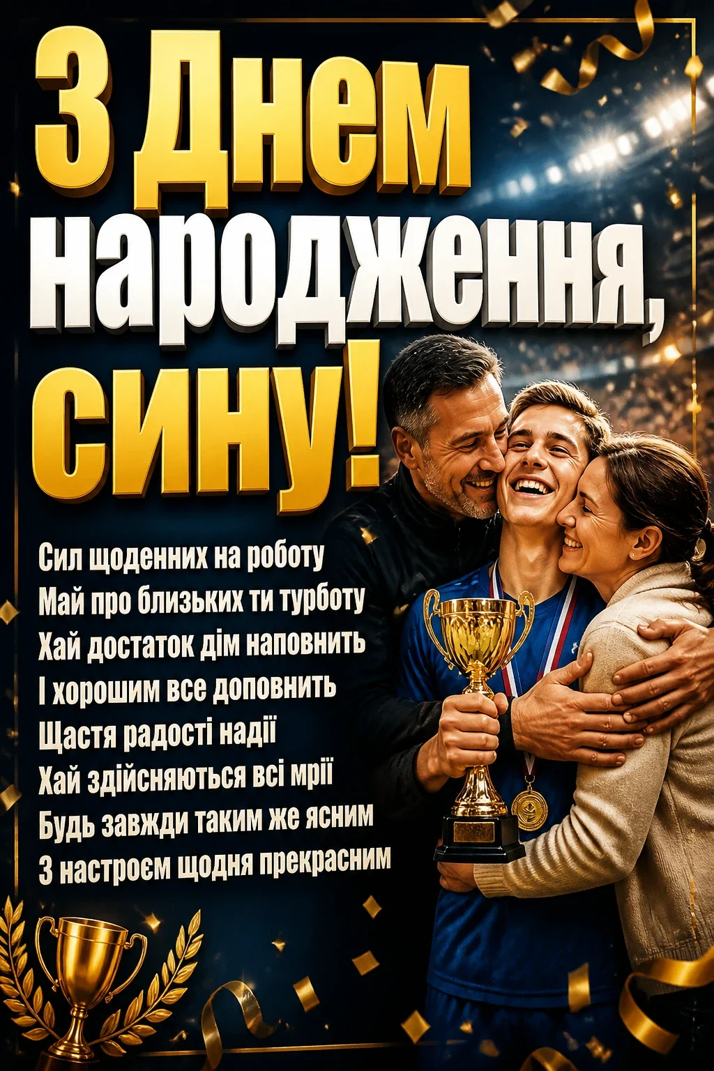 зворушливі привітання з днем народження сину від мами і тата