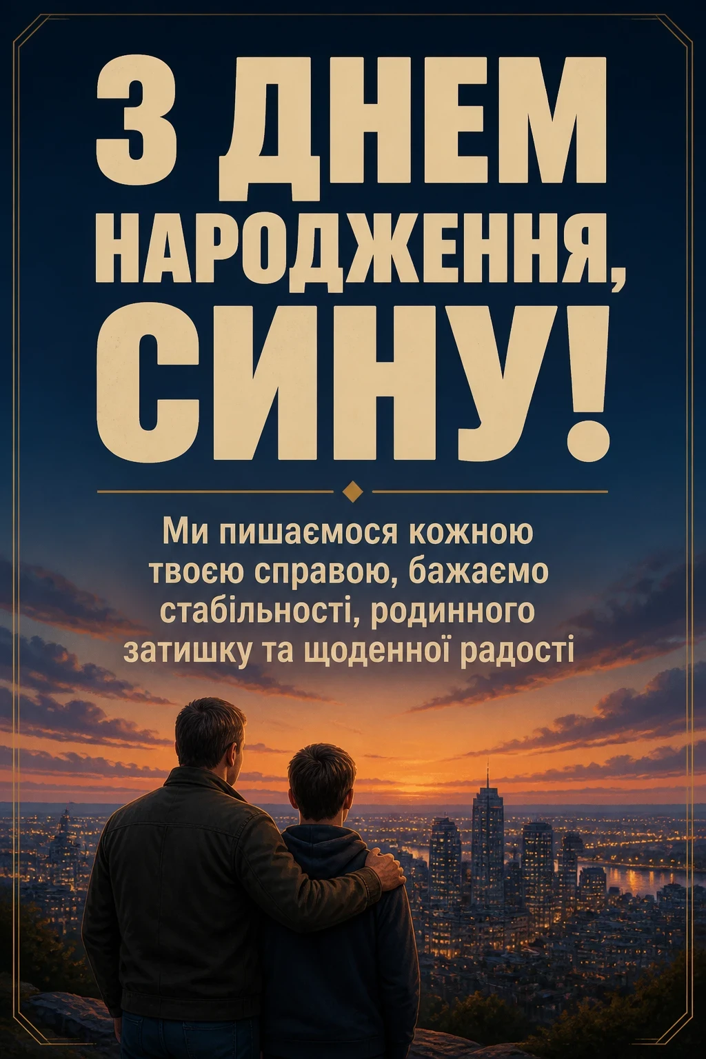 зворушливі привітання з днем народження сину від мами і тата