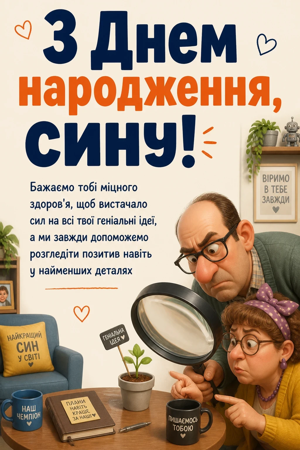 зворушливі привітання з днем народження сину від мами і тата