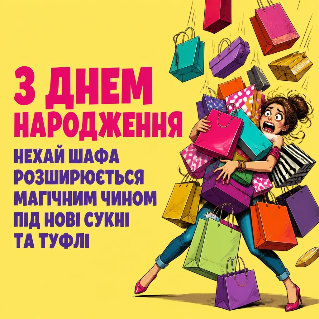 привітання з днем народження своїми словами короткі жінці