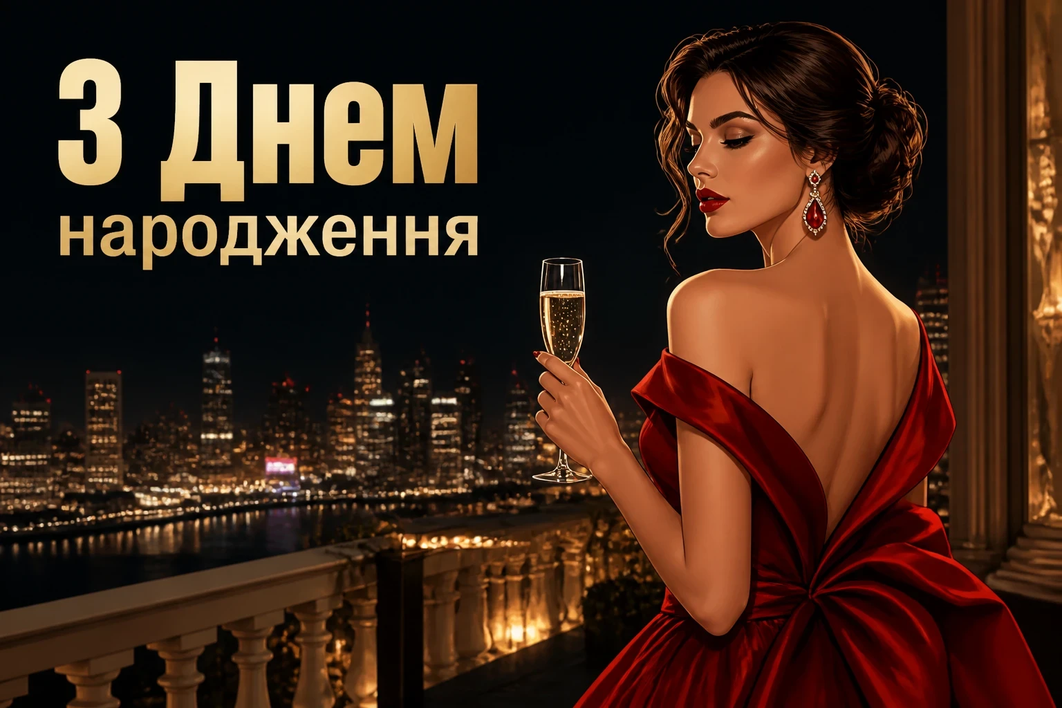 привітання з днем народження своїми словами короткі жінці