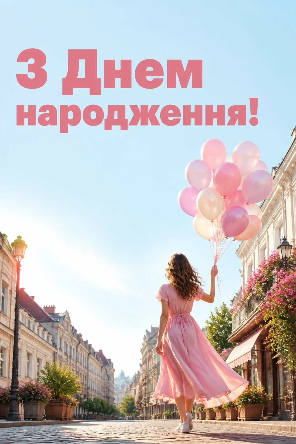 привітання з днем народження своїми словами короткі жінці