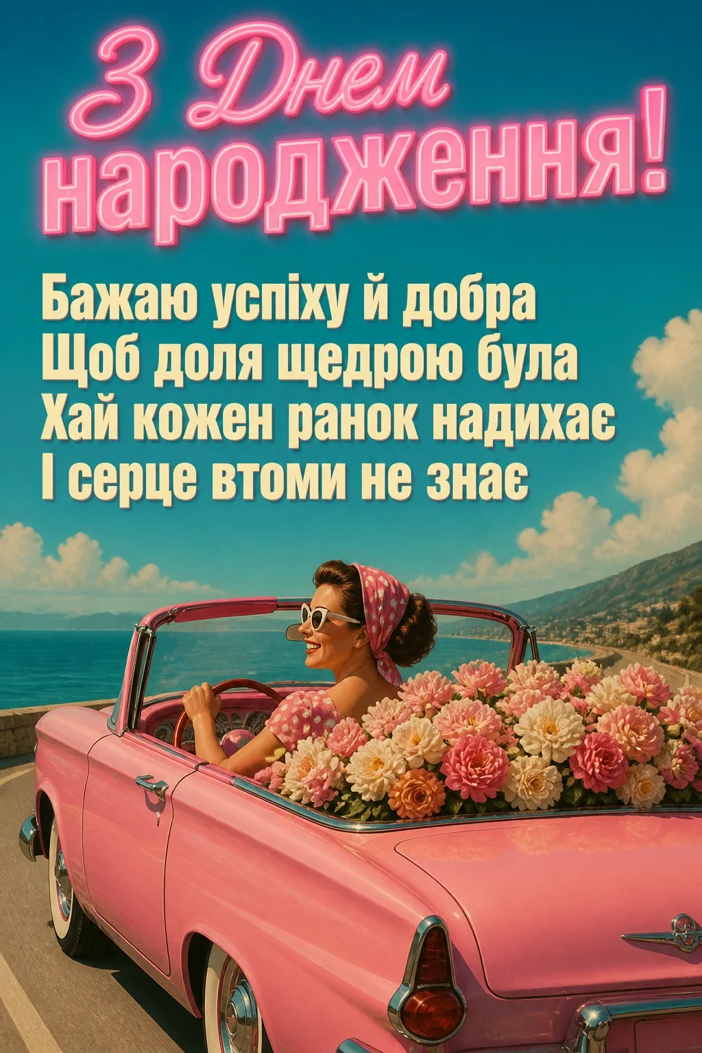 привітання з днем народження своїми словами короткі жінці