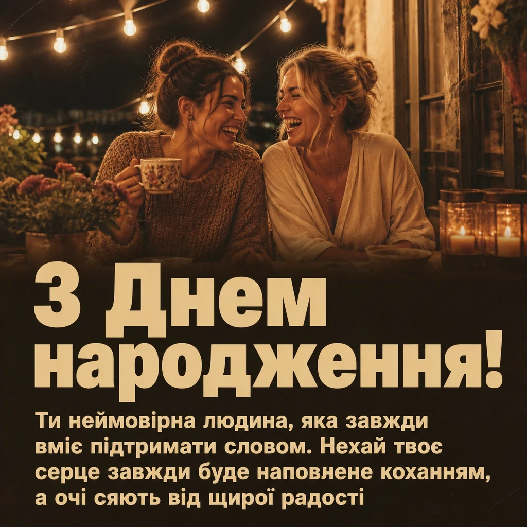 подруга привітання з днем народження подрузі своїми словами