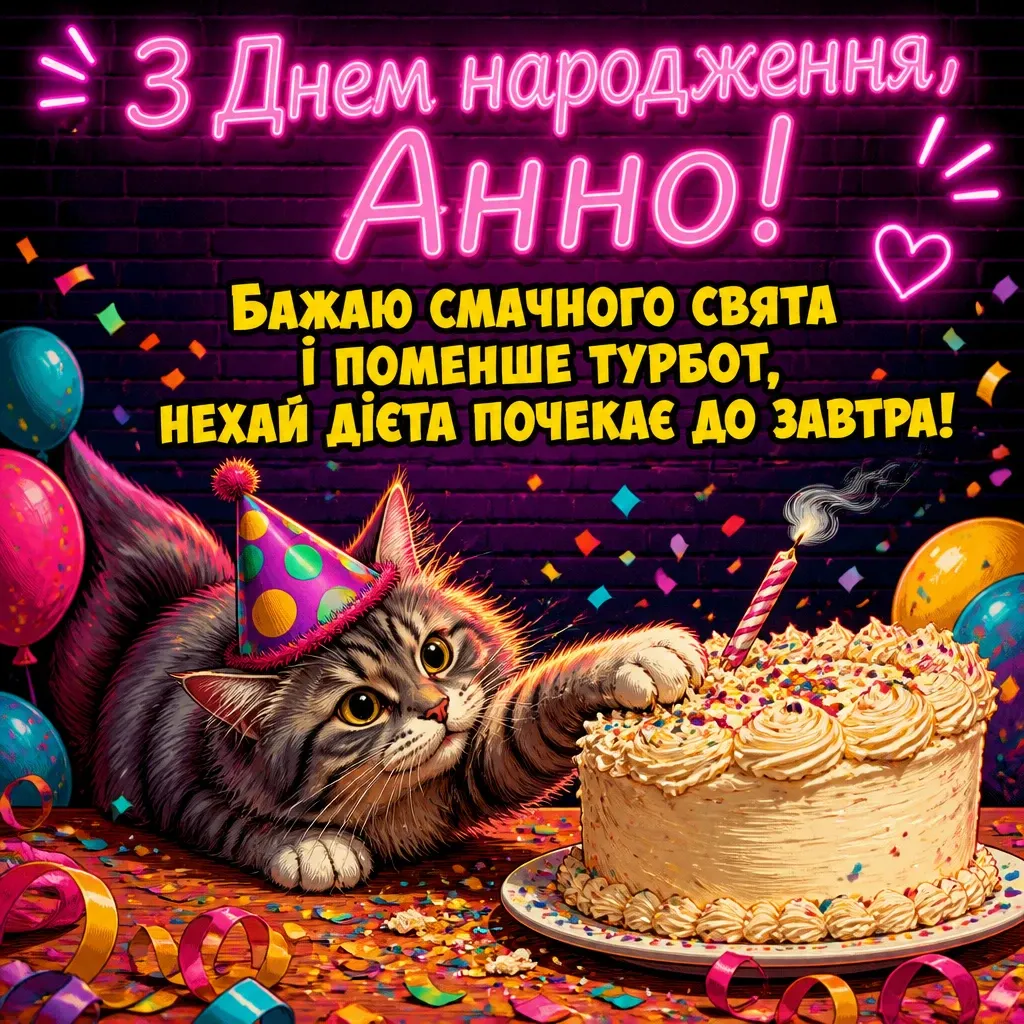 з днем народження анна