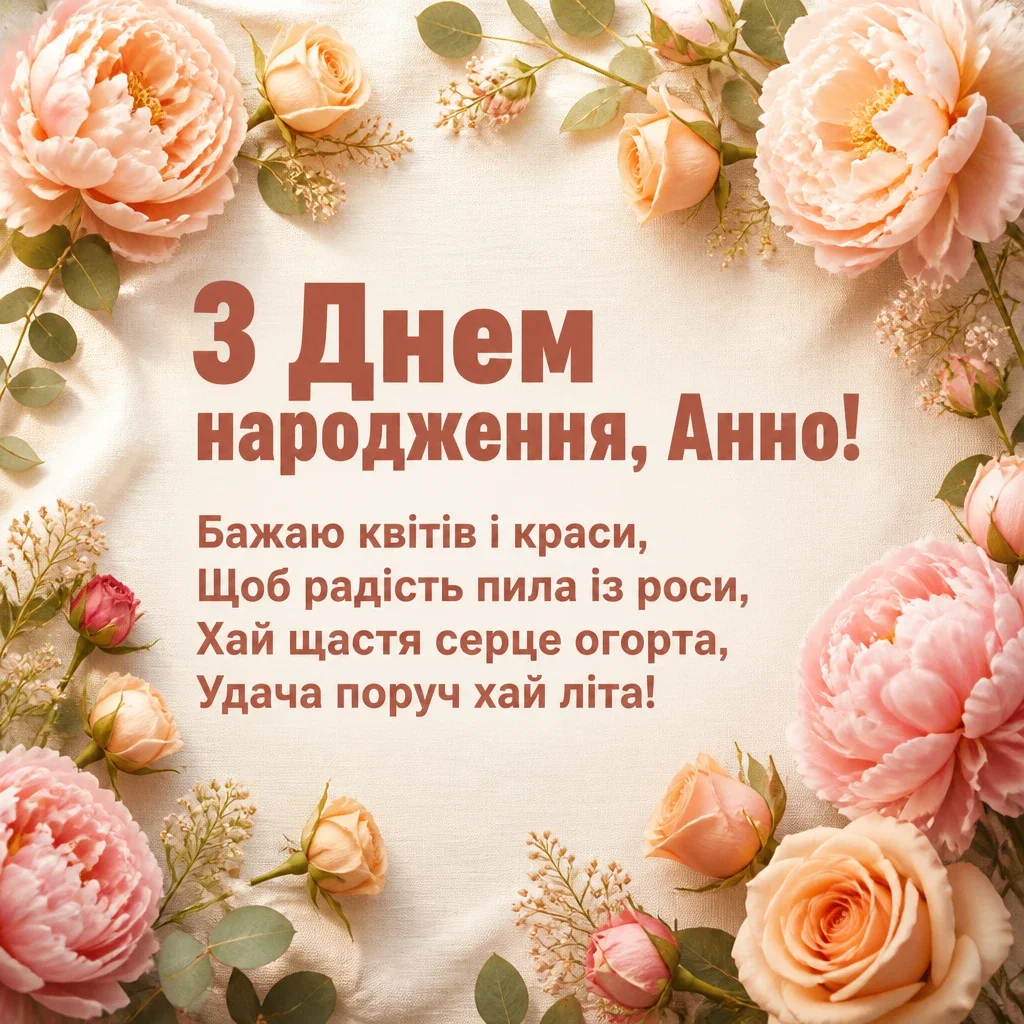 з днем народження анна