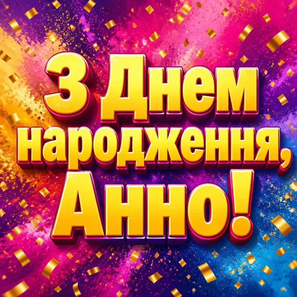 з днем народження анна