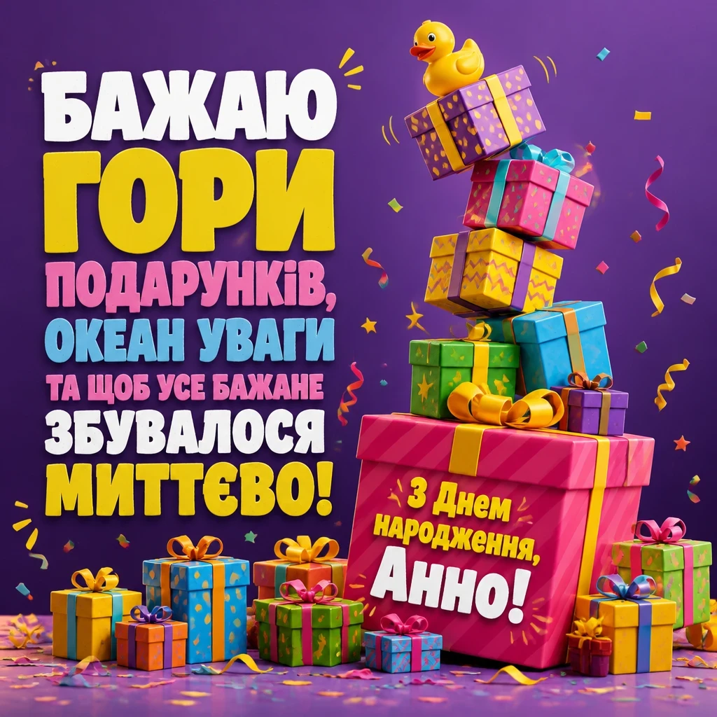 з днем народження анна