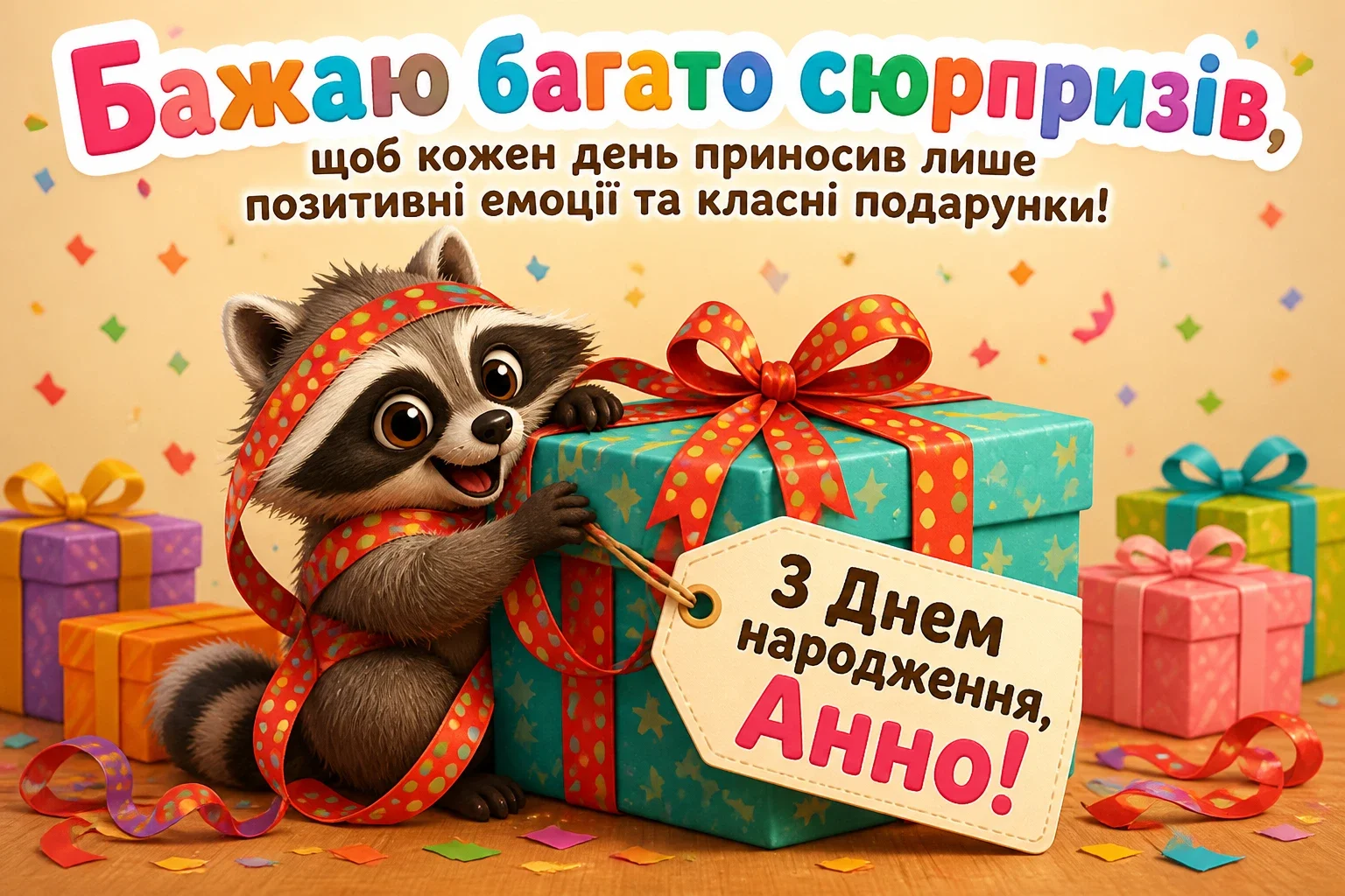 з днем народження анна