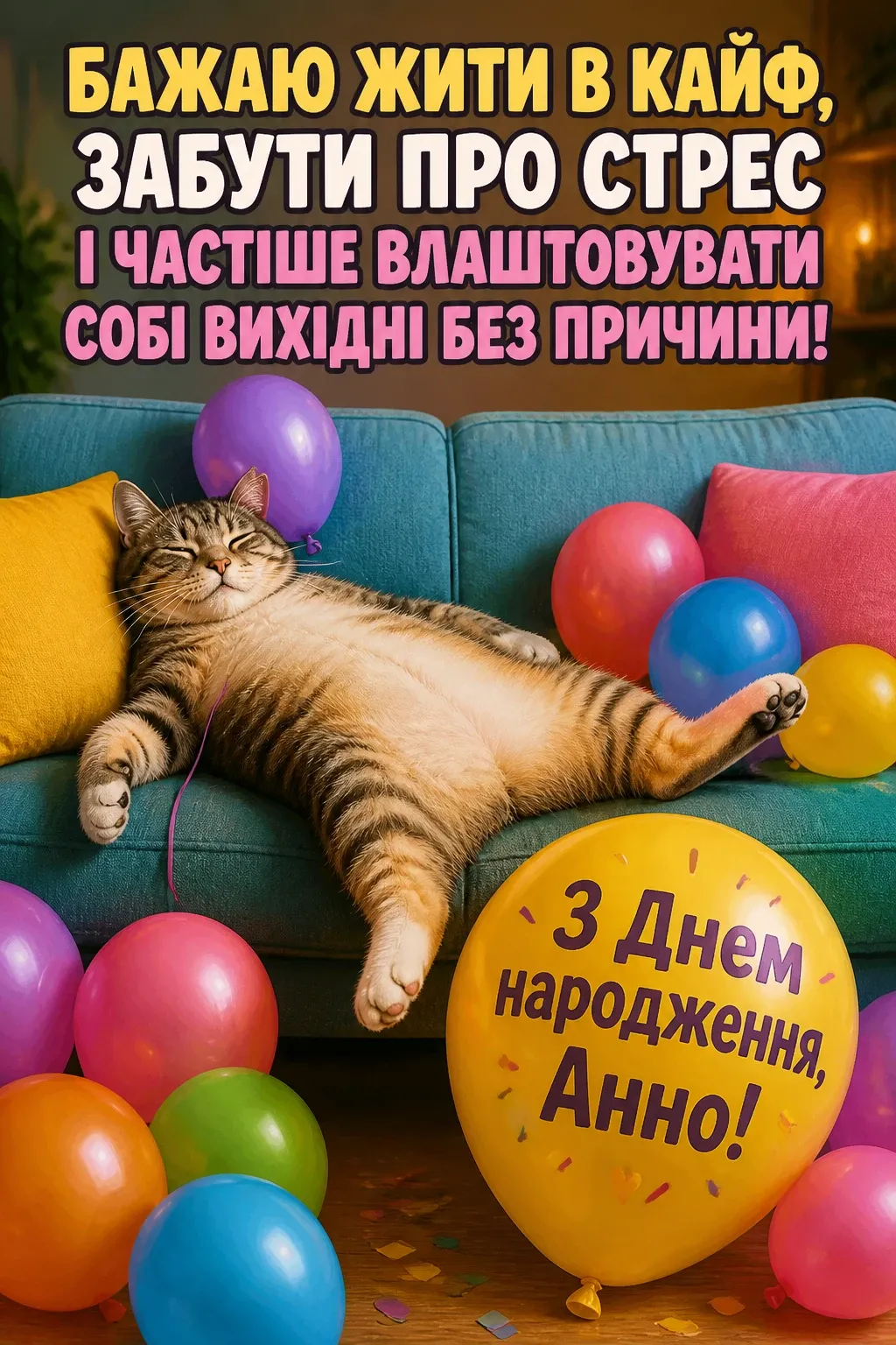 з днем народження анна