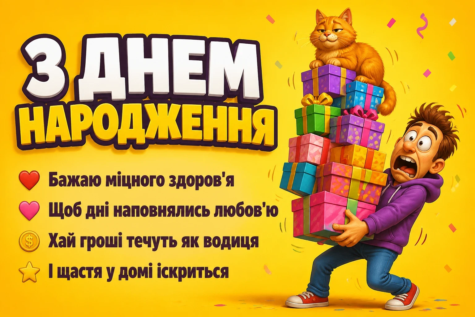happy birthday привітання