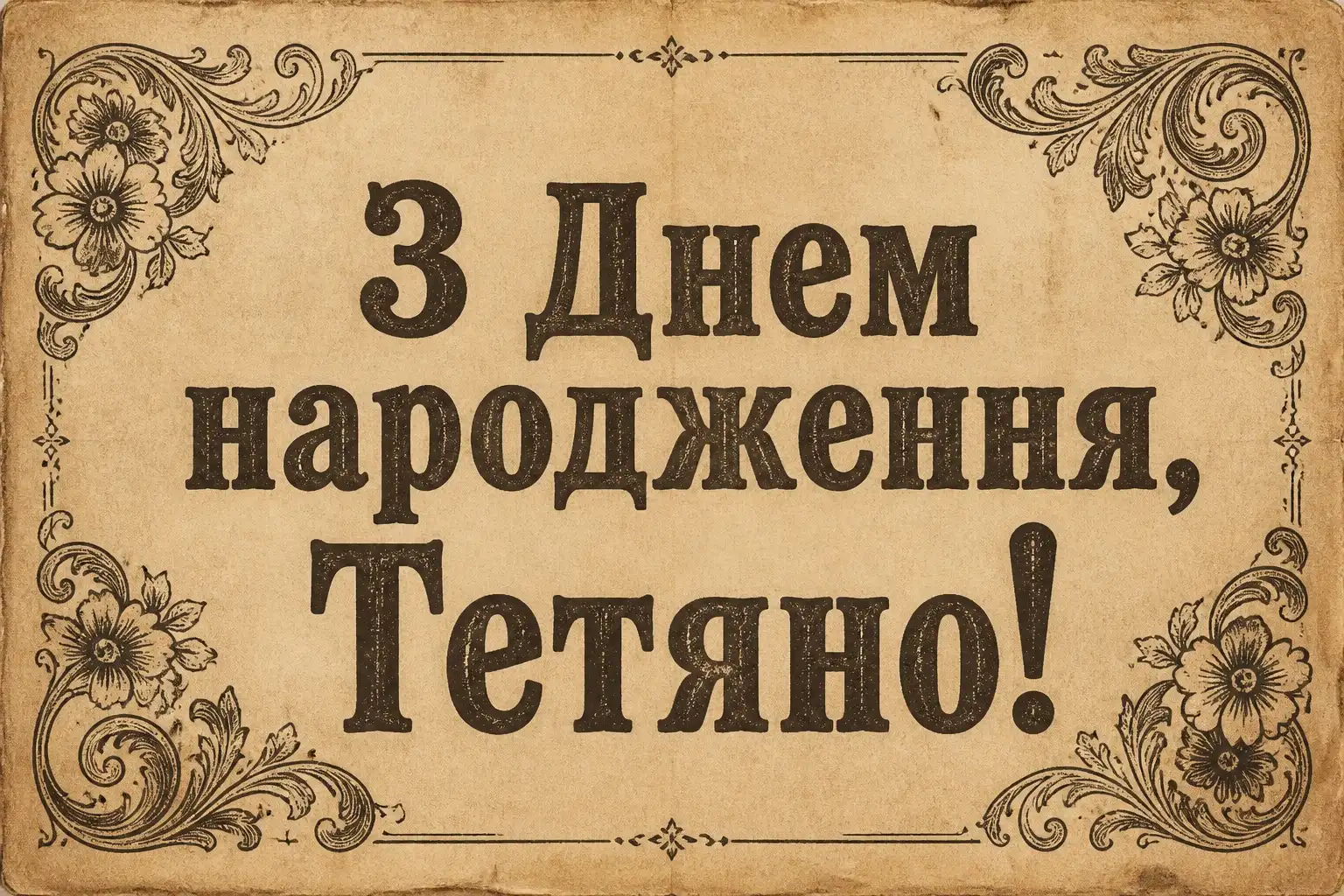 з днем народження таня