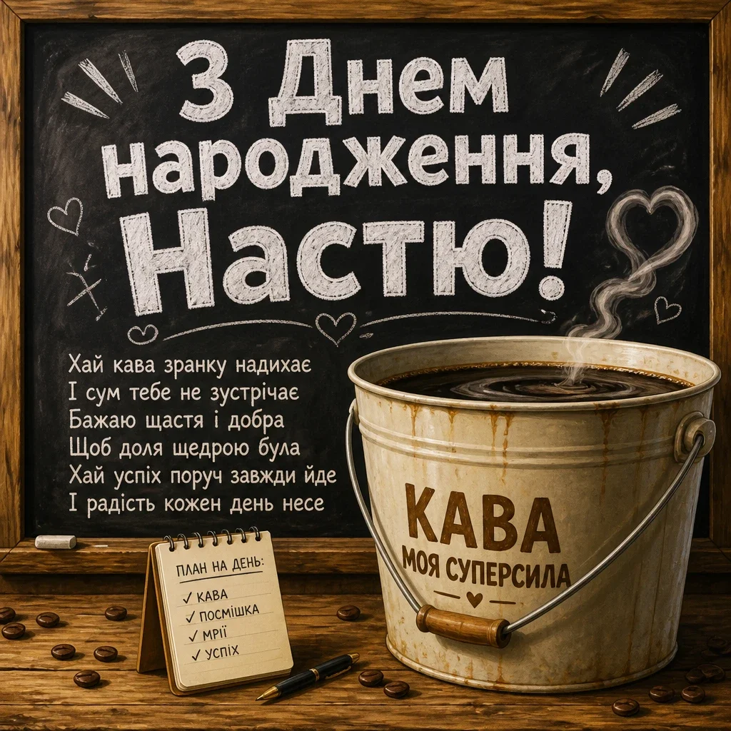 з днем народження настя