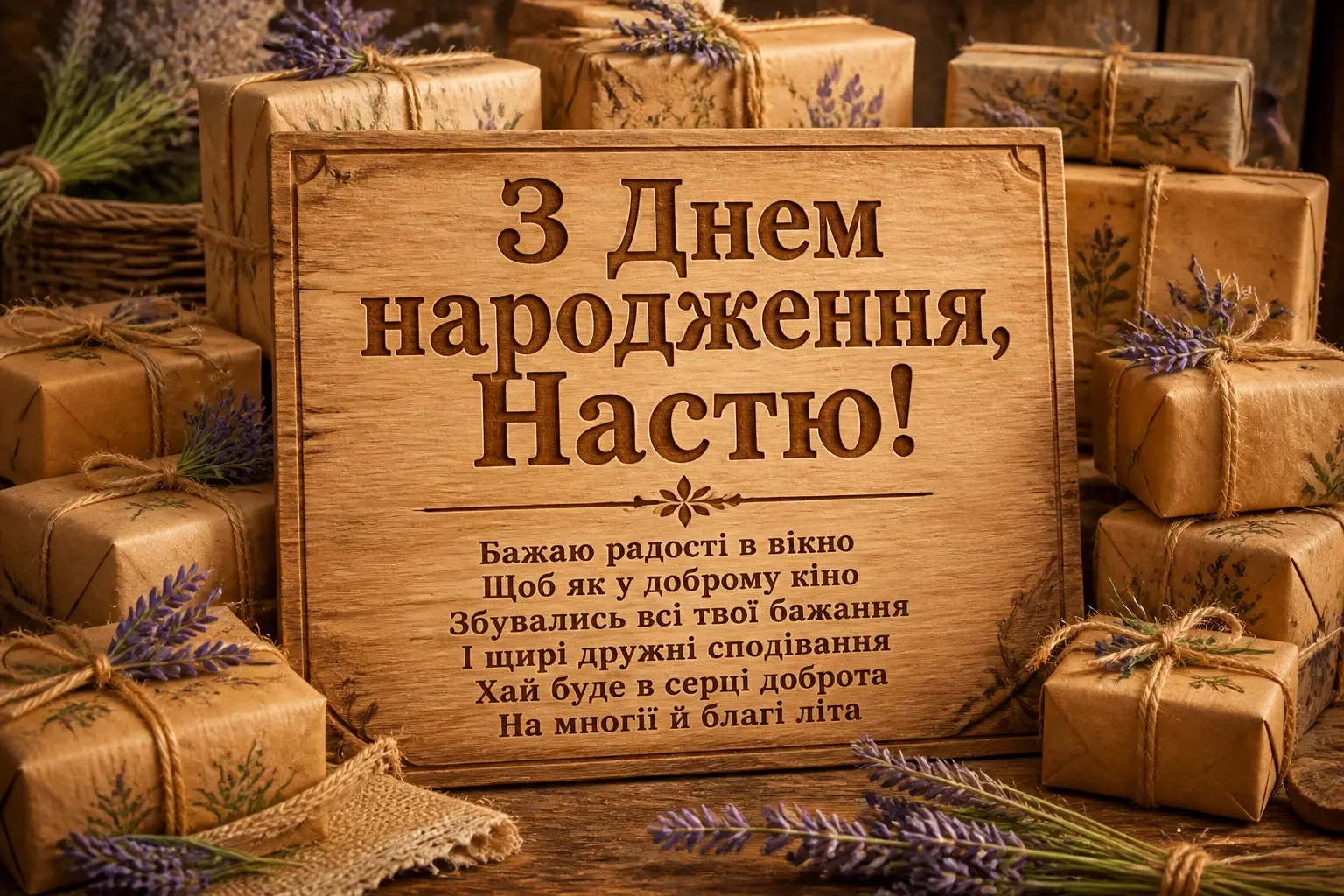з днем народження настя