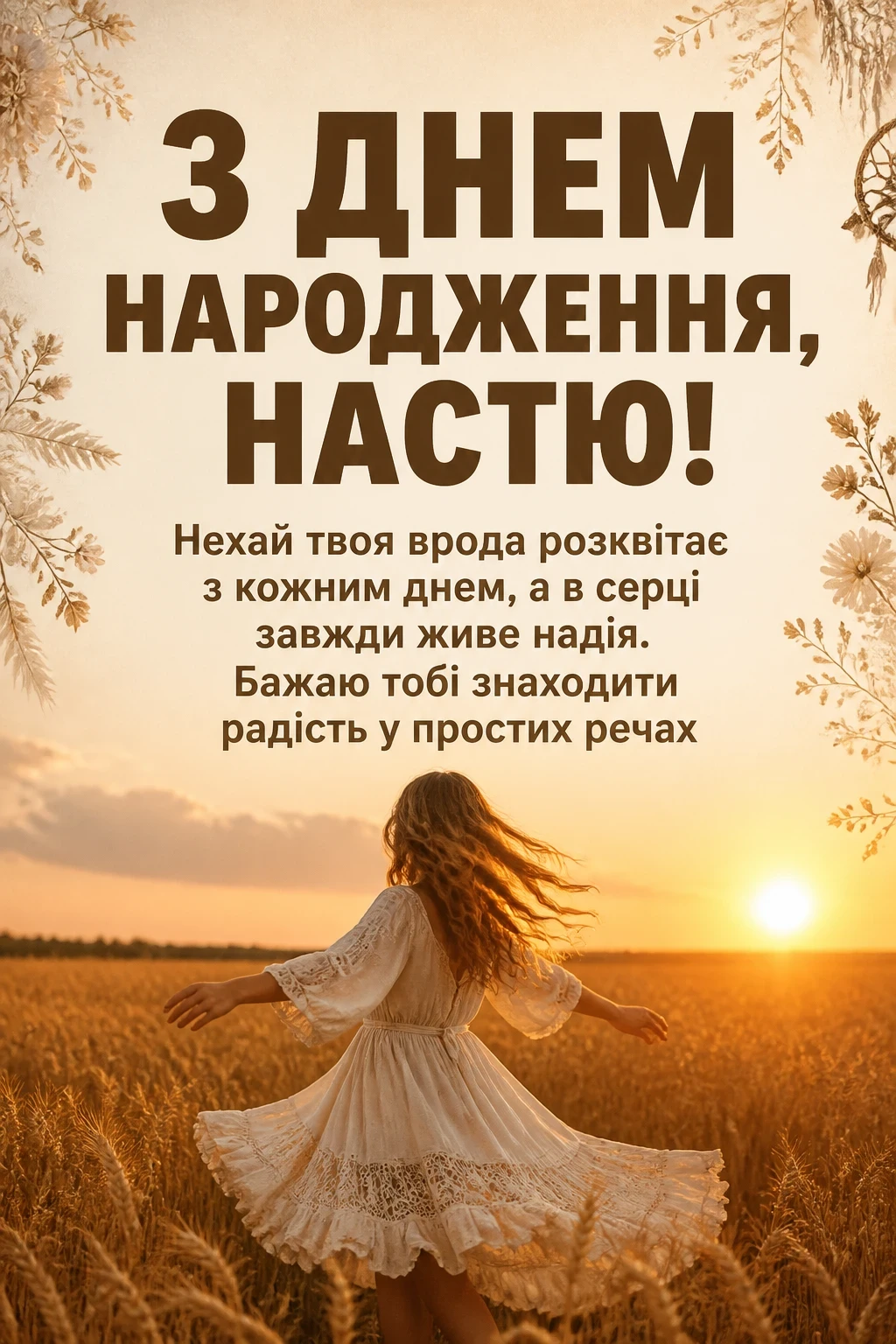 з днем народження настя