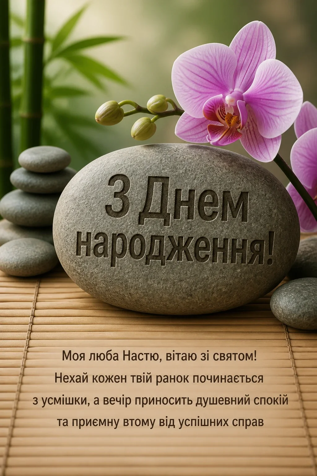 з днем народження настя