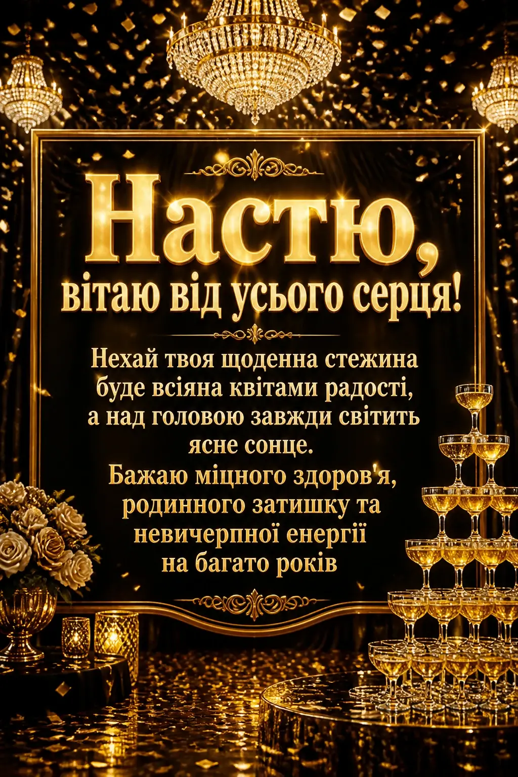 з днем народження настя