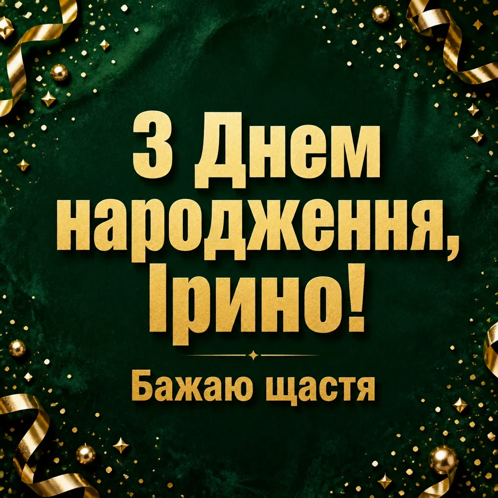з днем народження ірина
