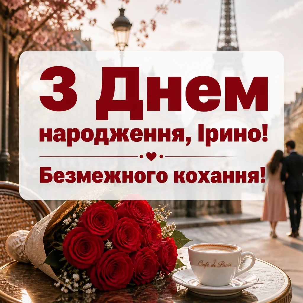 з днем народження ірина