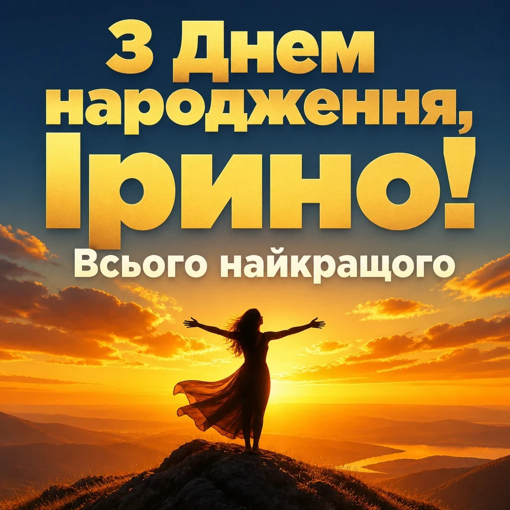 з днем народження ірина