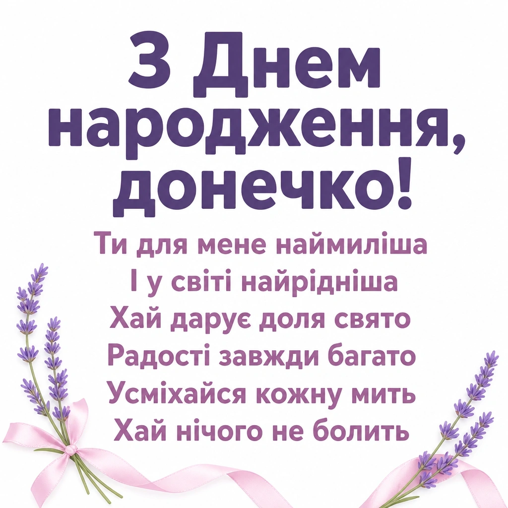 люба донечка з днем народження донечко люба донечка з днем народження донечко