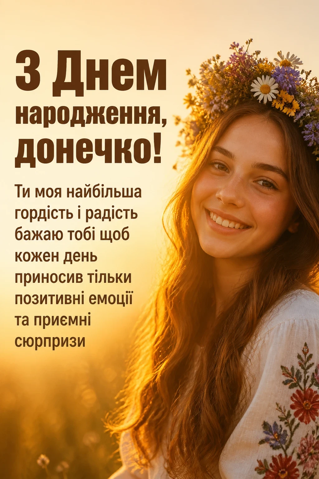 люба донечка з днем народження донечко люба донечка з днем народження донечко