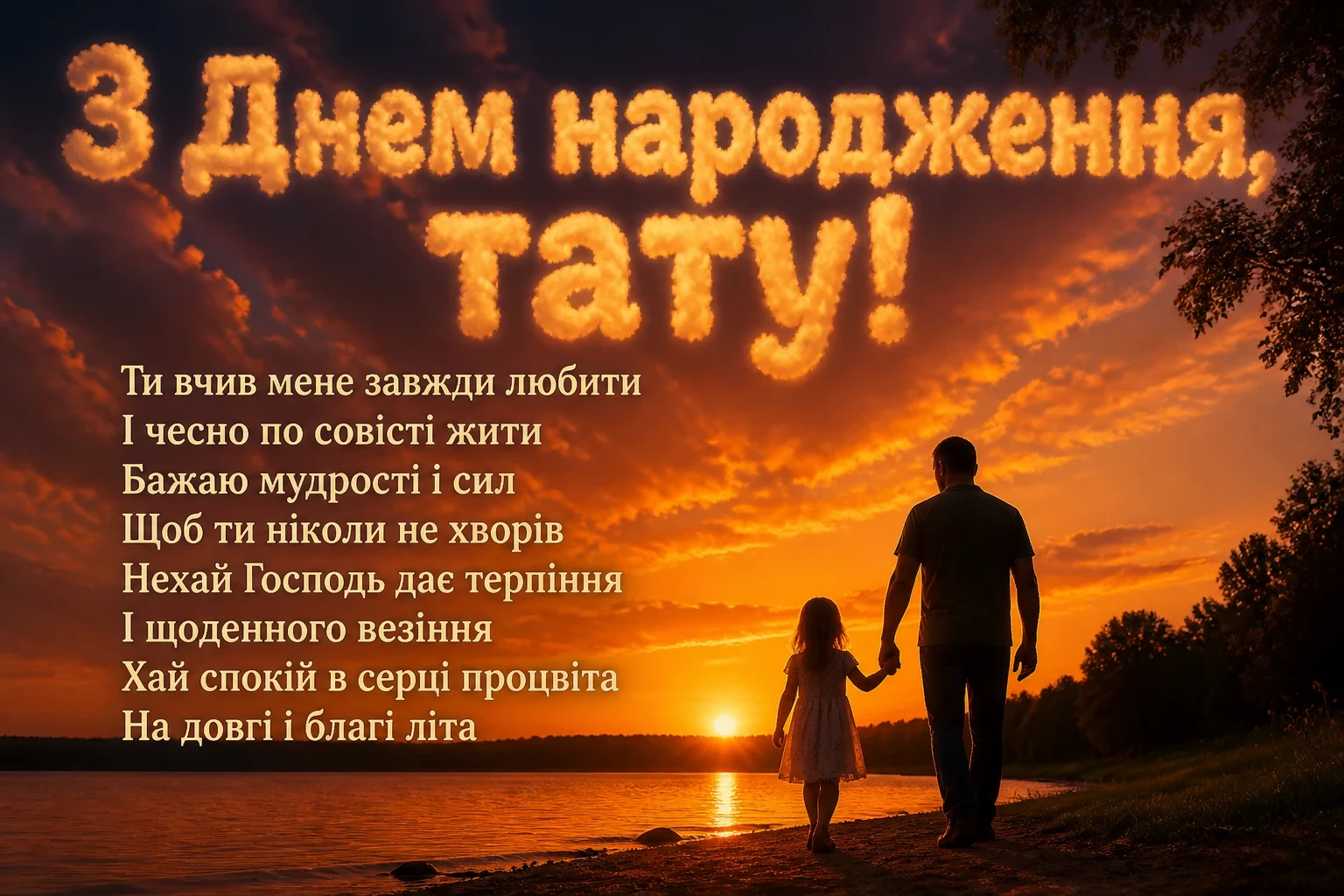 привітання з днем народження татові від дочки до сліз