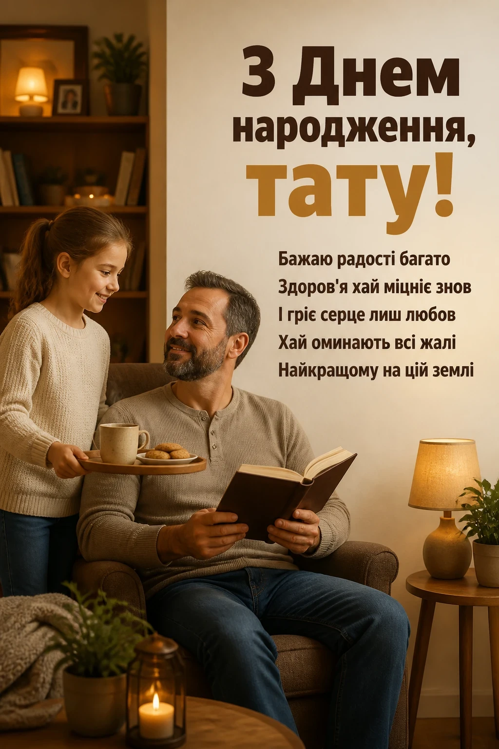 привітання з днем народження татові від дочки до сліз