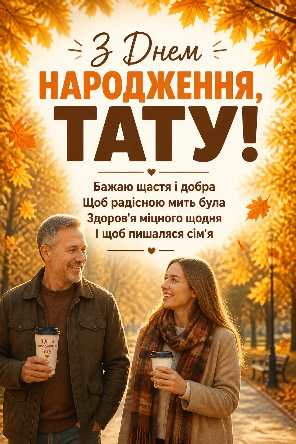 привітання з днем народження татові від дочки до сліз