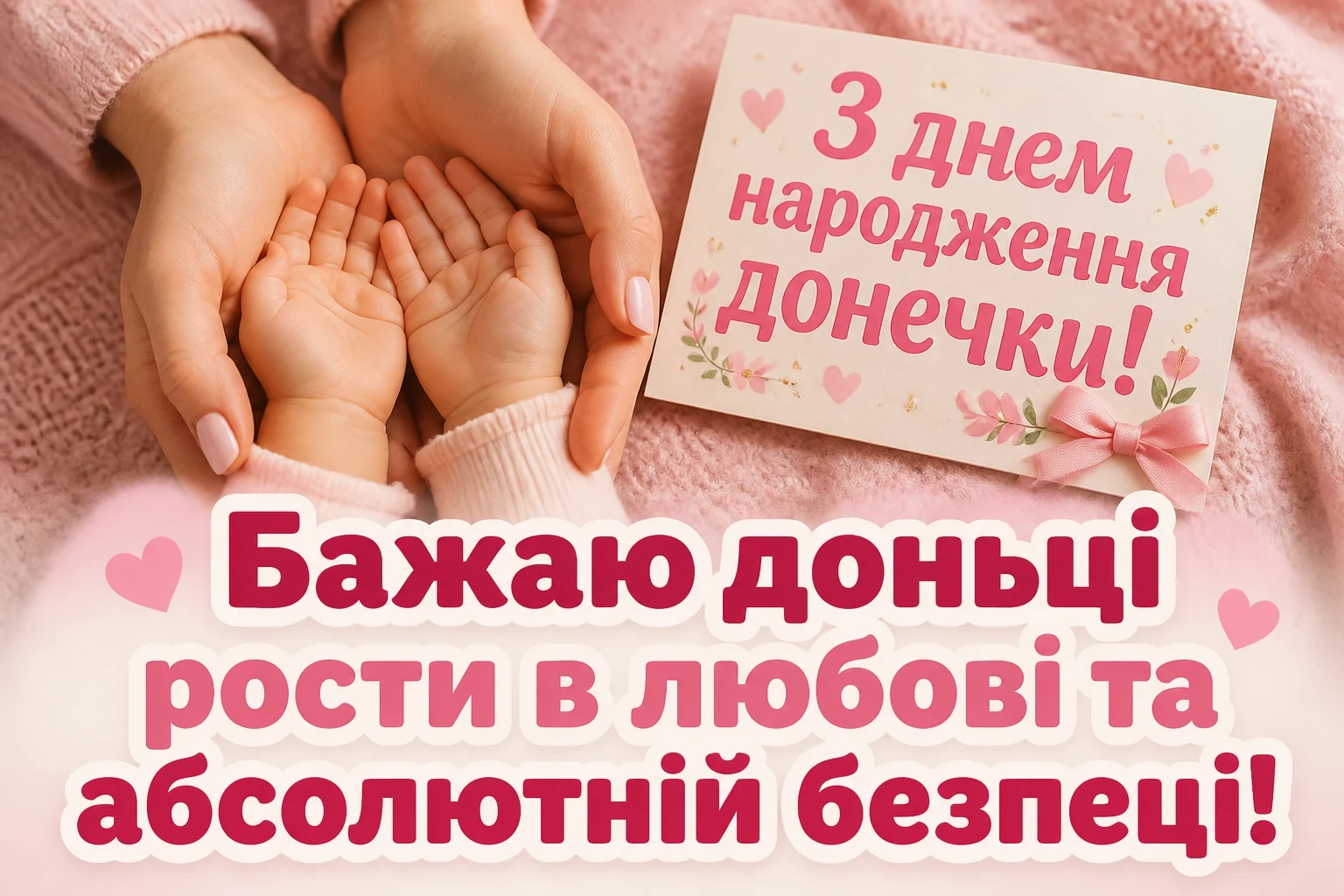 привітання мамі з днем народження донечки