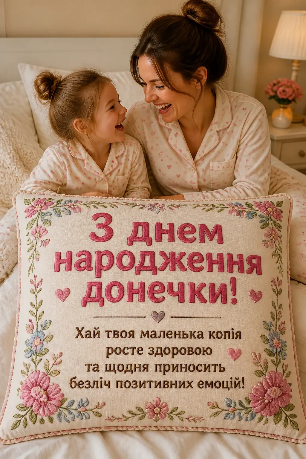привітання мамі з днем народження донечки