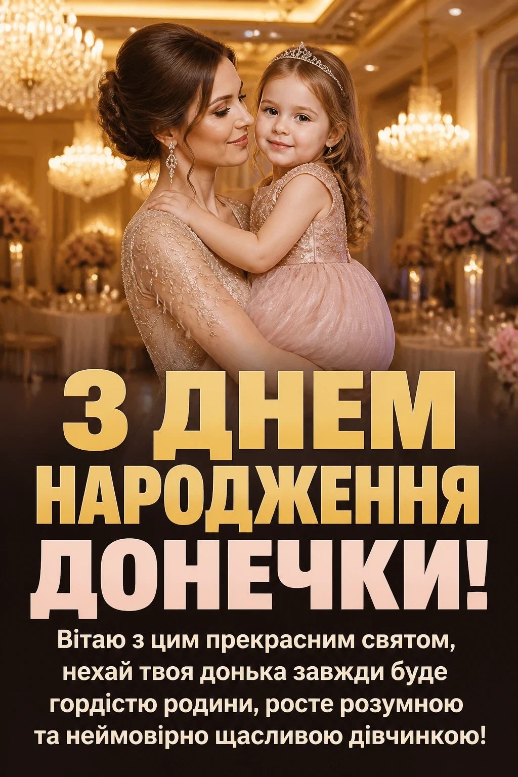 привітання мамі з днем народження донечки