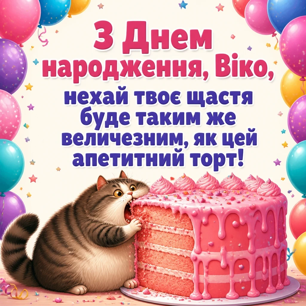 з днем народження віка