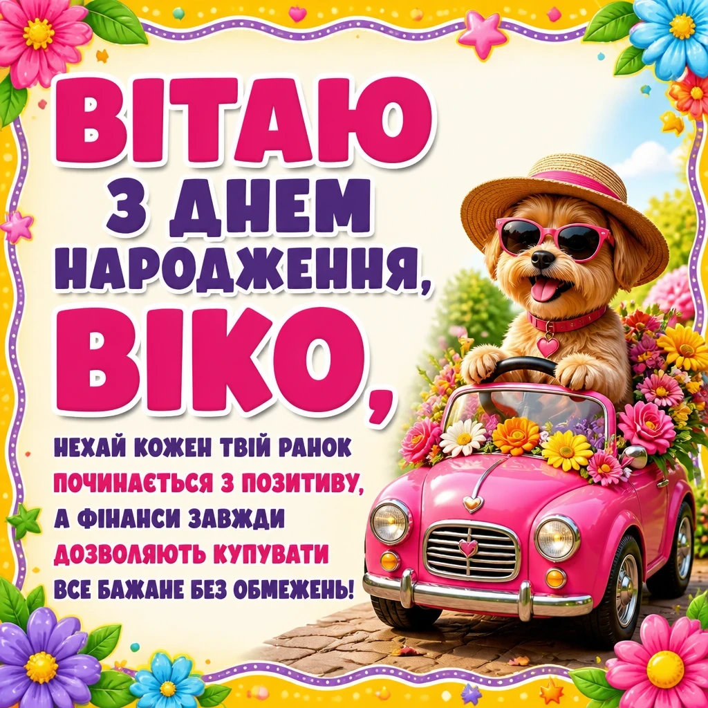 з днем народження віка