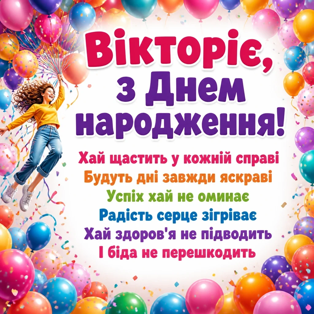 з днем народження віка