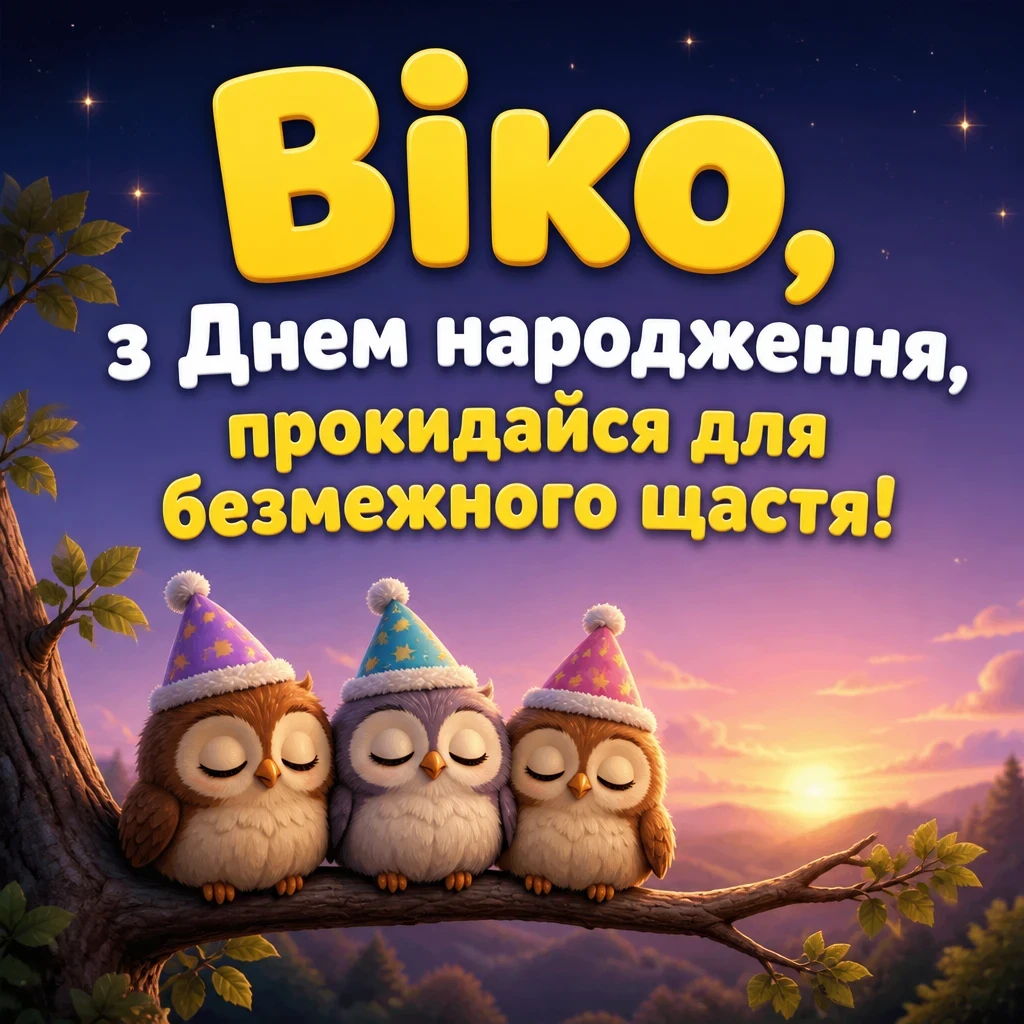 з днем народження віка