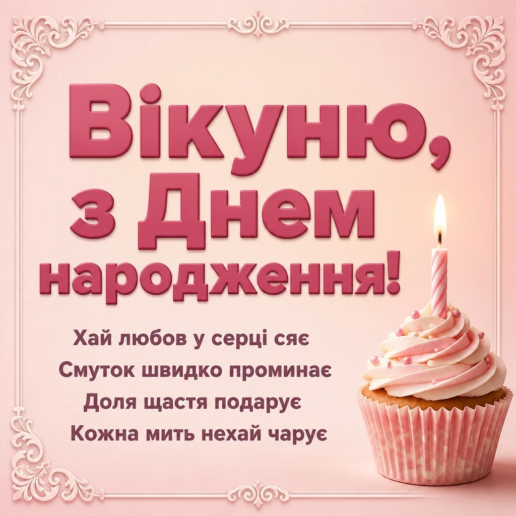 з днем народження віка