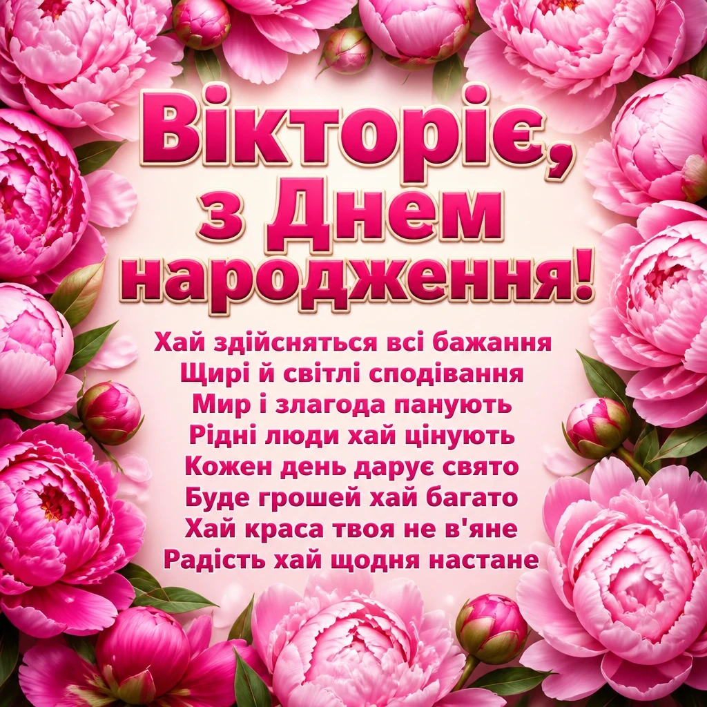 з днем народження віка