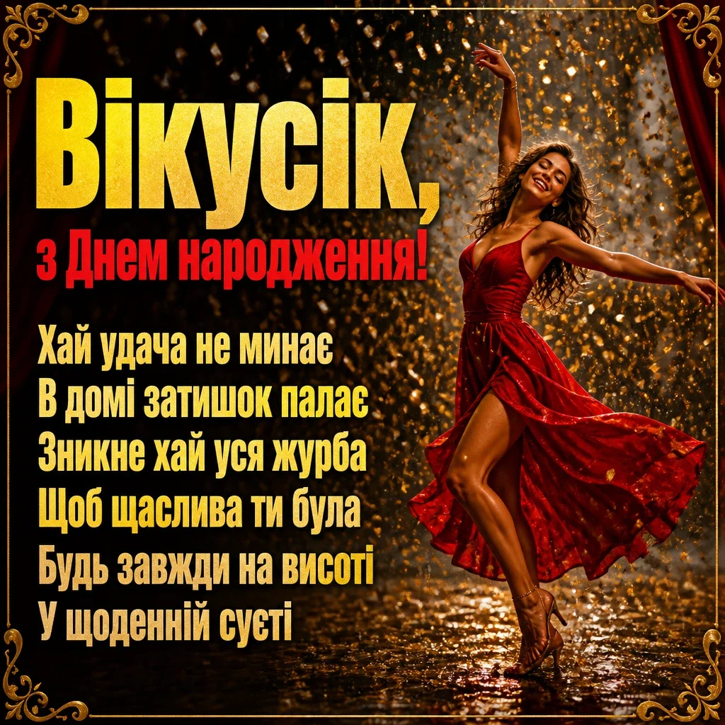 з днем народження віка