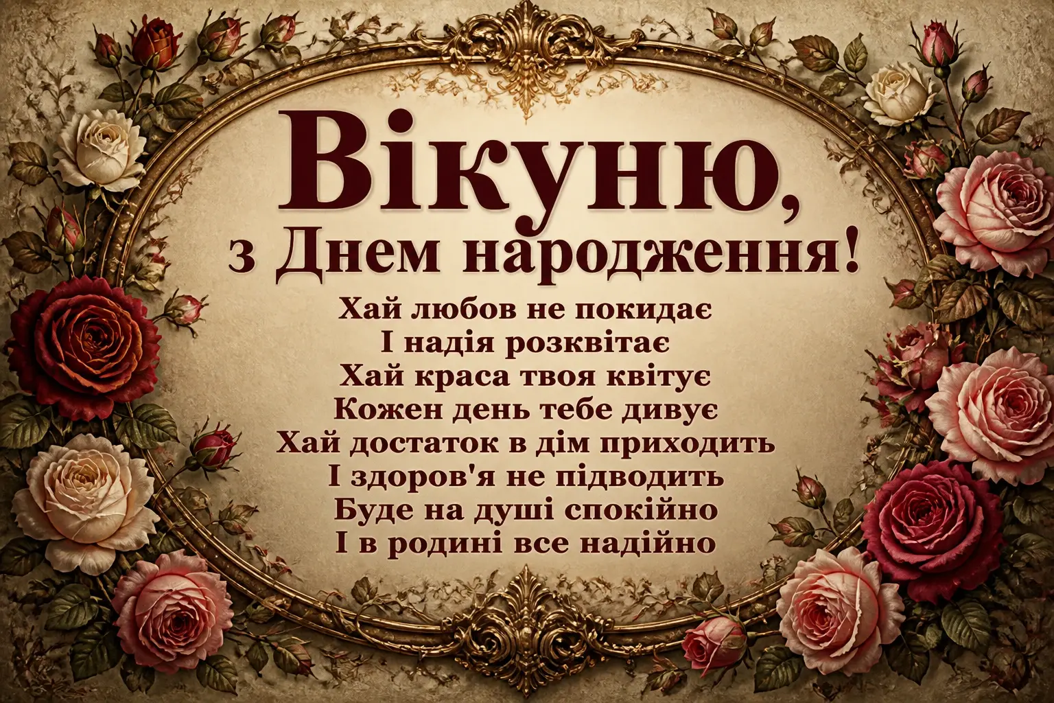 з днем народження віка